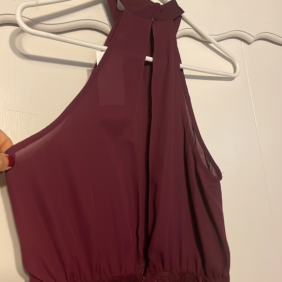 Ruby red cocktail lace dress - Picture 3 of 7